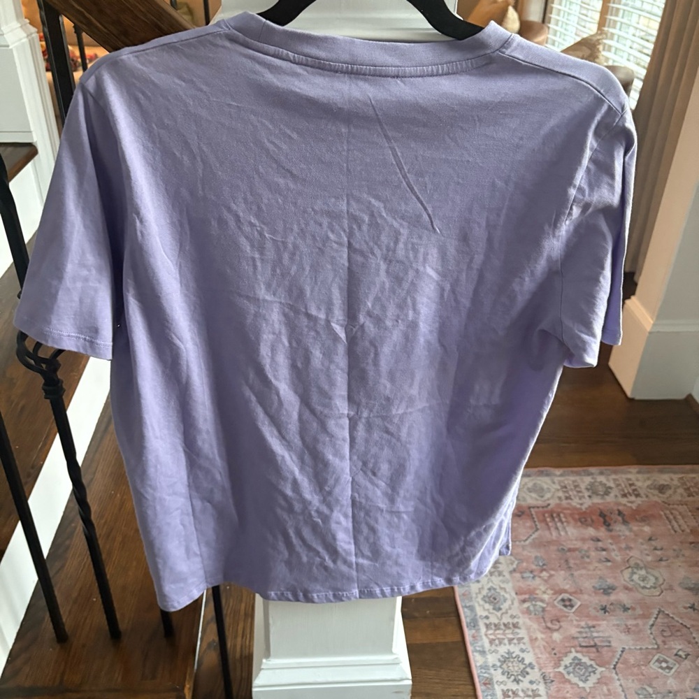 Sezane Amore Baci Pasta T-shirt Lilac Large - Picture 5 of 6